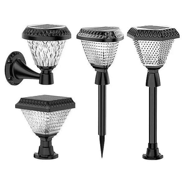 IP65 Waterproof Simple Outdoor 5 Hours Charging Time Solar Pillar Light Solar Powered Ground Plug LampCL240809