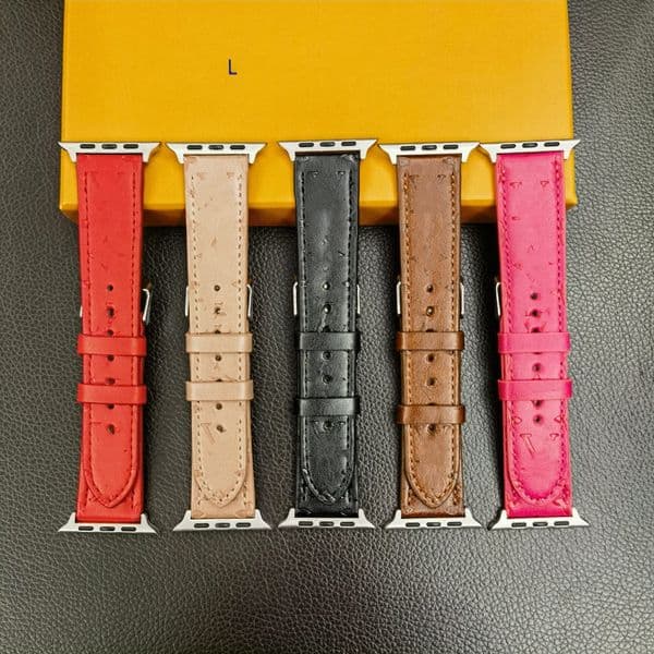 watch band Fashion Top designer Watchband Straps for apple watch Band 41mm 45mm 42mm 38mm 40mm 44mm Luxury G Designs watchbands iwatch 8 7 6 5 4 PU Leather L Flower