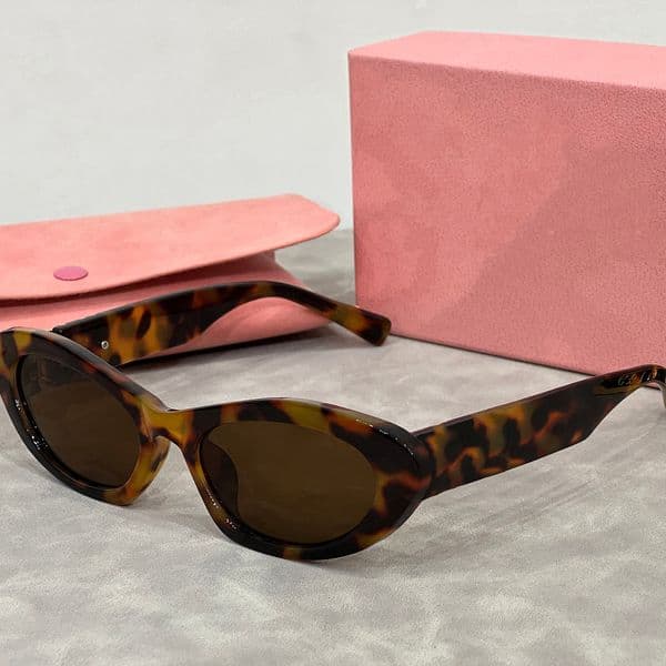 Designer for women oval luxury monogram high quality sunglasses With box