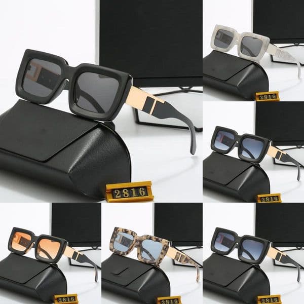 Designer top with Box Sunglasses for Men Women Hip Hop Classics Fashion Matching Driving Beach Shading UV Protection Polarized Glasses Giftssbest