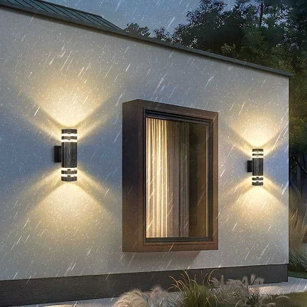 LED Wall Lights Waterproof Double head wall Lamp Replaceable bulb E27 for Room Stairs Outdoor Garden Wall Lighting DecorationCL24809