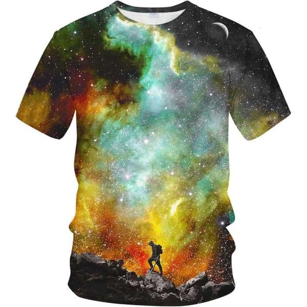 Mens T shirt Fantasy Cartoon 3D Art World Cool Shirt Anime T-Shirt shirts tshirt graphic tee Casual tops summer clothes Short sleeve Free shipping