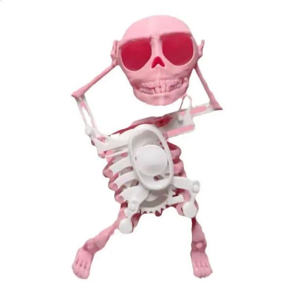 Dancing Skeleton Wind Up Toy Funny Movable Skeleton Shakes Head Human Model Home Office Decor for Teens Adults 240808