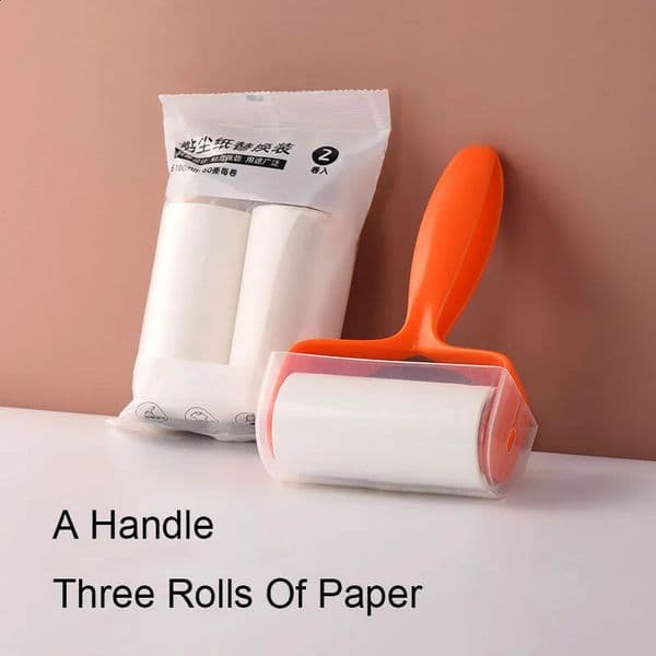 tear roll paper stickers pet hair clothing carpet removal portable and replaceable cleaning brush tool 240812