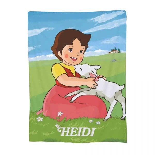 Heidi The Girl Of The Alps Blanket Coral Fleece Plush Textile Decor Super Warm Throw Blanket for Bed Bedroom Plush Thin QuiltXJ240813