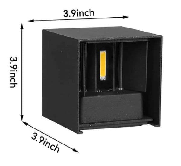 6W 12W lampada luminaria LED Aluminium wall light rail project Square LED lamp bedside room bedroom lighting CL240813