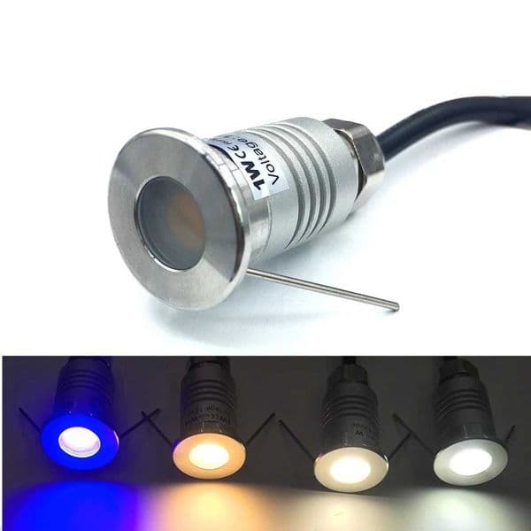 IP67 Waterproof LED Light Garden Underground Lights DC12V Outdoor Buried Spot Lamp 1W Stair Path Recessed Inground Deck Lighting CL240813
