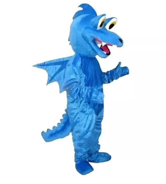 2025 High Quality Blue Flying Dragon Mascot Costume Anime Costume Christmas Halloween Advertising Birthday Party Dress Free Shpping