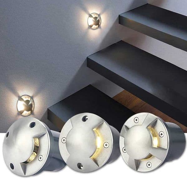 IP67 Waterproof DC12V Recessed LEDs Deck Lights 220V Outdoor In-ground Lamp Landscape Light for Yard Garden Pathway Stairs Patio CL240813