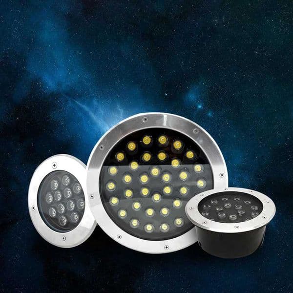 IP68 LED Waterproof Underground Lamp RGB Recessed Floor Light Square Outdoor Lawn Stair Garden Terrace Spotlights DC12V DC24V CL240813