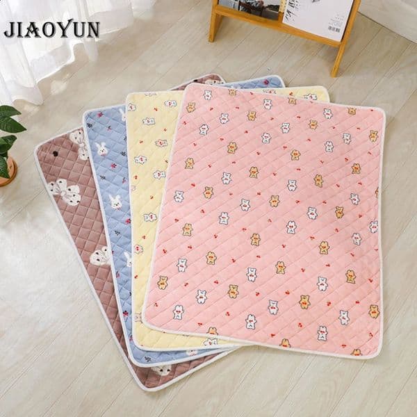 Washable dog diaper pad reusable cartoon pet diaper pad absorbent pad waterproof training pad dog diaper pad pet supplies 240812