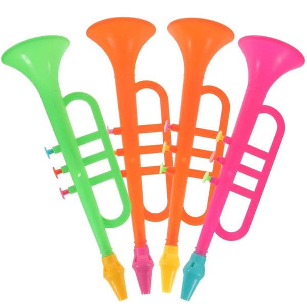 4 Pcs Musical Instruments Small Stage Trumpet Noise Maker Mini Props Plastic Compact Child Interesting Y240813