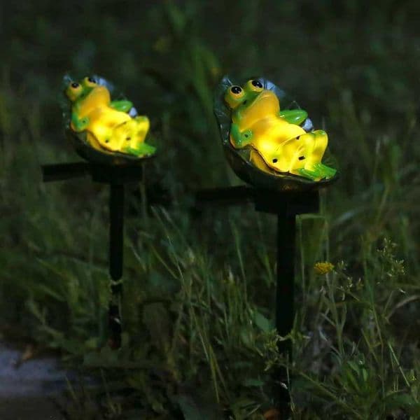 Solar Froge Animal Solar Garden Lights Solar Lawn Lamp Outdoor Waterproof Holiday Garden Decoration Landscape Light CL240813