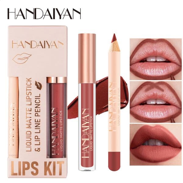 Matte Nude Brown Lipliner Pencil Lipsticks 12 Colors Lip Contour Kit Waterproof Non-sticky Sexy Velvet Red Lipgloss Makeup Tool 240814