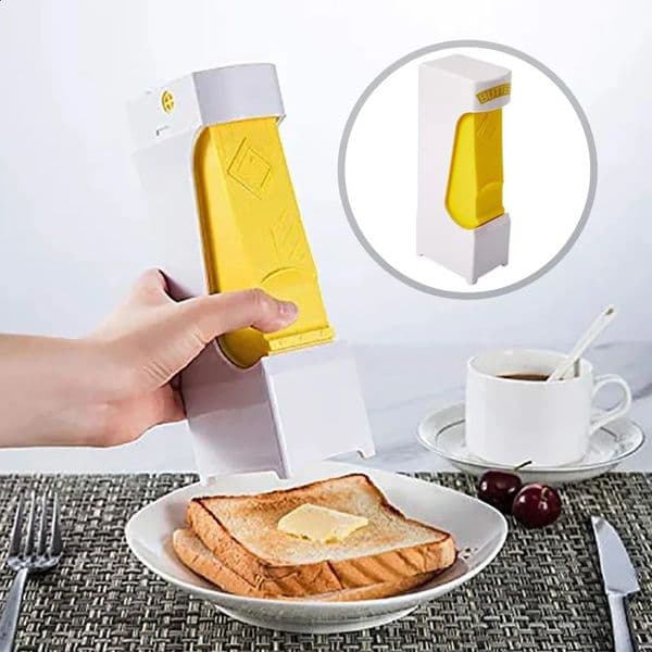 Handheld butter slicer portable butter cutter cheese slicer one click squeeze distributor storage box slicing knife kitchen tool 240812
