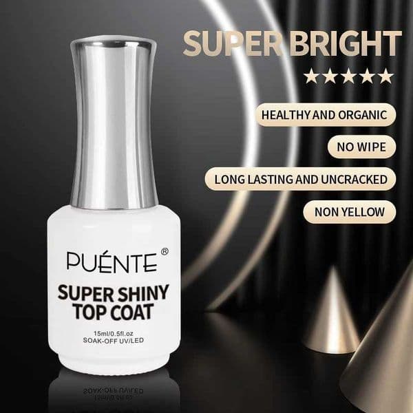 Luxury maquillaje Gel Nail Polish Set 15Ml Super Top Coat Function Shiny Sealer Transparent Soak Off UV LED Art Manicure Varnish Polygel Primer Vernis Free Sh