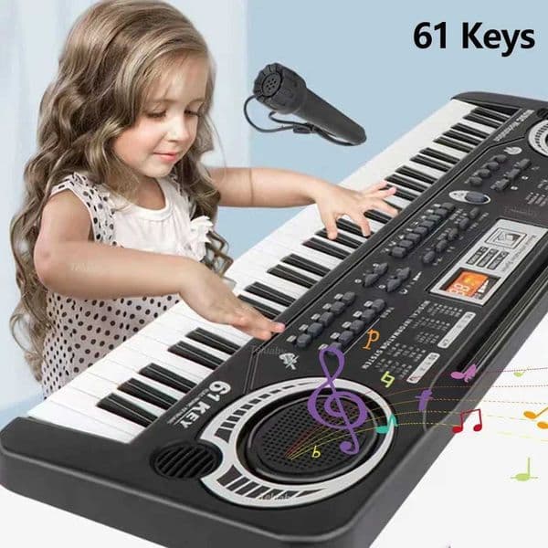 Kids Electronic Piano Keyboard 61 Keys Organ with Microphone / 24 Keys Education Toys Musical Instrument Gift for Child Beginner Y240813