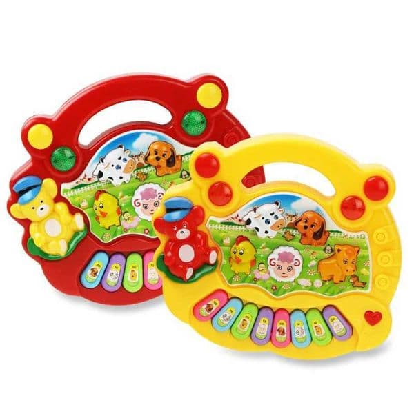Baby Musical Toy with Animal Sound Kids Piano Keyboard Electric Flashing Music Instrument Early Educational Toys for Children Y240813