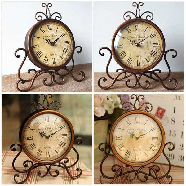Fireplace Decor Clocks for Living Room Mantelpiece Classical Desk Vintage Bedroom Retro European Style Table DormM240814