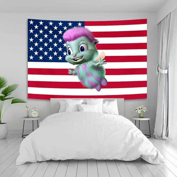 2026 Funny Bibble Meme Wall Hanging Tapestry Asethetic Bedroom Decoration Background Cloth Y240816 Free Shipping