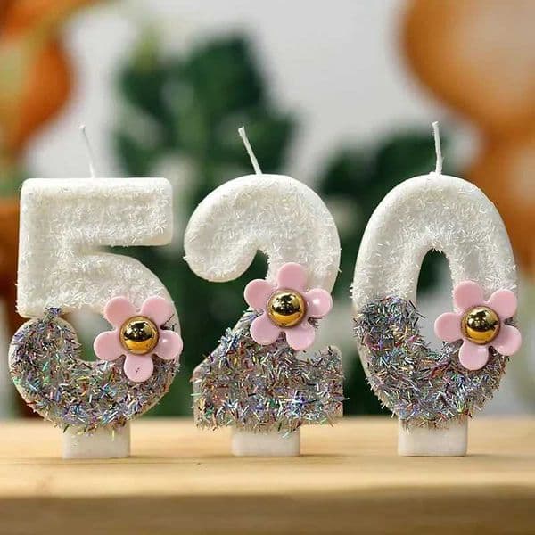 Creative Colorful Number Candles 0-9 Years Old Birthday Candles Handmade Cake Decoration Girls Party Decoration Birthday Candles Y240815