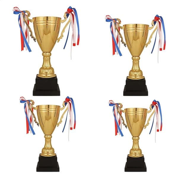 Golden Trophy Cup for Tournaments Gift Sports ships Teamwork Award 240816