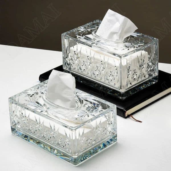 European Acrylic Tissue Box Hollow Out Decor Western Restaurant Desktop Napkin Organizer Modern Home Living Room Paper Boxes 240816