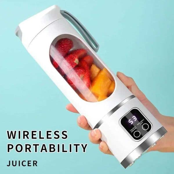 2024 New USB Charging Portable Juicer 8 Blade Head 3 Gears Adjustable Double Cover Design Long-lasting High-Power Ice CrusherXJ250305