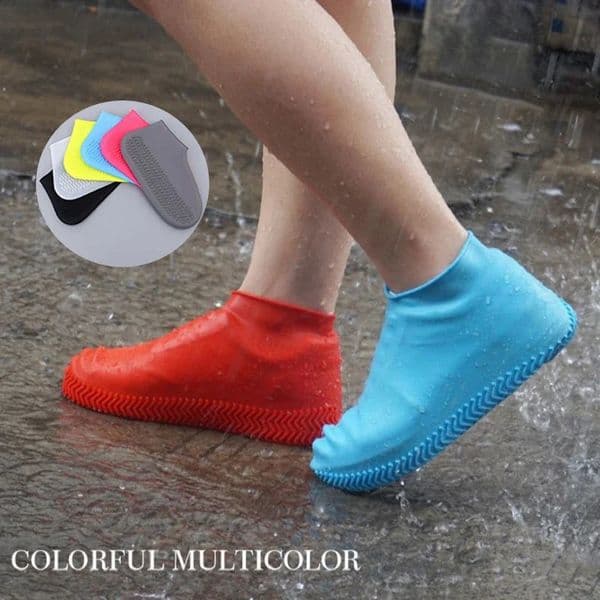 Latex waterproof shoe cover unisex shoe protector reusable anti slip rain boot cover walking shoe accessories 240813