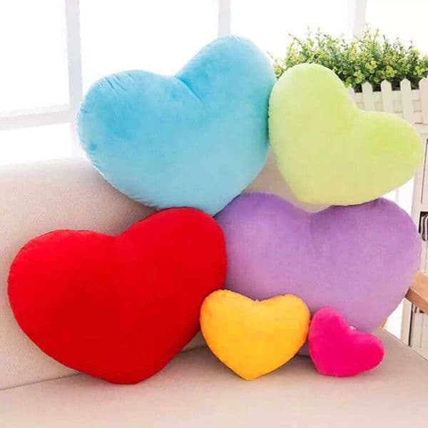 Valentines Day Decoration Pillow Living Room Heart shaped Decoration Pillow Cotton Soft Doll Lover Gift 15/20/30/40cm W240816