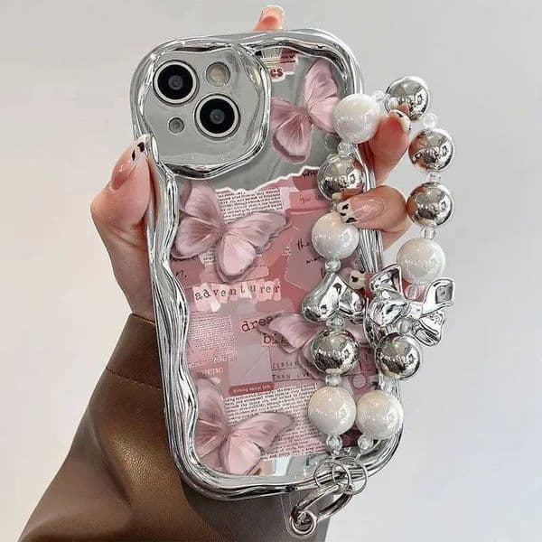 China-Chic Butterfly Phone Case For iPhone 14 Pro Max 15 11 12 13 XR 8 7 Plus X XS SE 2020 2022 Soft Silicone CoverM240816