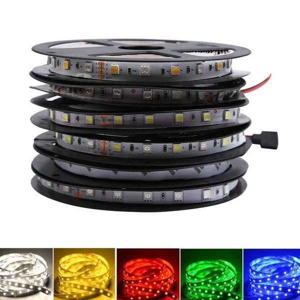 12V 2835 5050 RGB Led Strip Light Tape Waterproof 1M 2M 3M 4M 5M 60LED/M 12V Led Strip RGB Lamp Diode Flexible TV Backlight CL240815