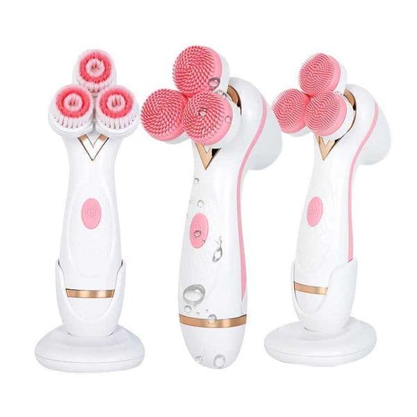 Electric Facial Cleansing Sonic Spin Face Silicone Skin Deep Cleaning Brush Remove Blackhead Cleanser Beauty Washerm240816