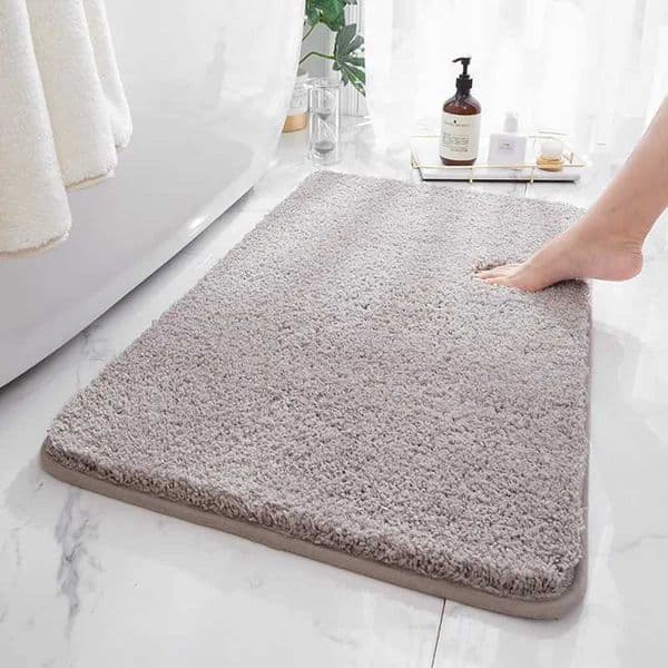 Non-Slip Bathroom Rug Bath Carpet High Water Absorbent Bath Mat Microfiber Soft Plush Shaggy Mat Home Carpet Anti-skid Bath MatM240816