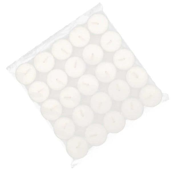 50 Pcs 8 Hours Tea Lights Candles Natural Paraffin Wax Unscented Smokeless Votive Candles for Wedding Party Event New Year Y240815