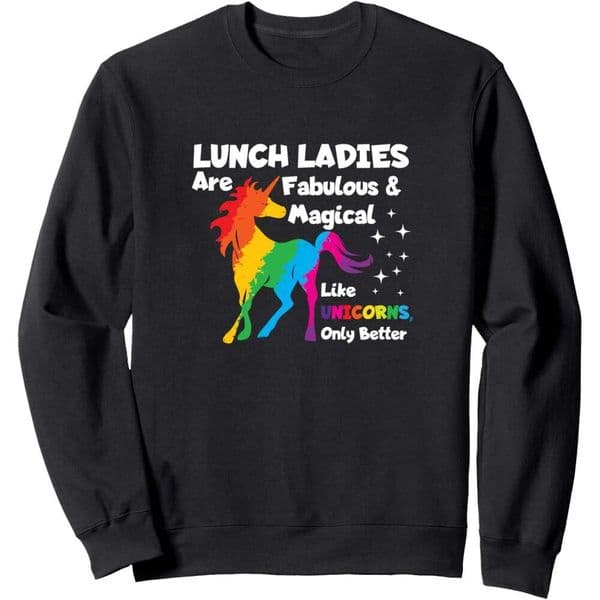 Long Sleeve Shirts For Men Sweatshirt Lunch Ladies Are Fabuluosmagical Unicorn Gift Sweatshirt T Shirt Graphic Tee Streetwear Casual Tops Clothes sweatshirts