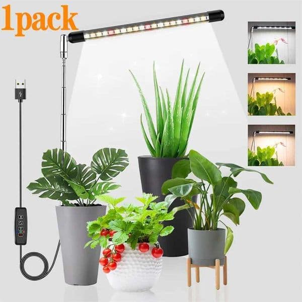 LED Grow Light for Indoor Plant lights Full Spectrum Phyto Lamp Dimmable Timer Seedlings Vegs Flower Grow Lamp Height Adjustable Y240816