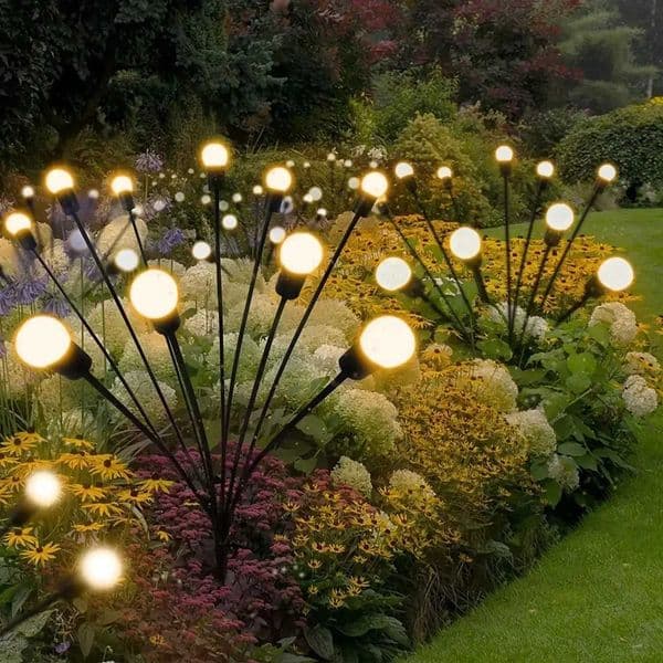 Solar Firefly Lights 6/8/10 Led Solar Garden Lawn Lights Outdoor Waterproof Swaying Light For Courtyard Patio Pathway Decoration Y240816