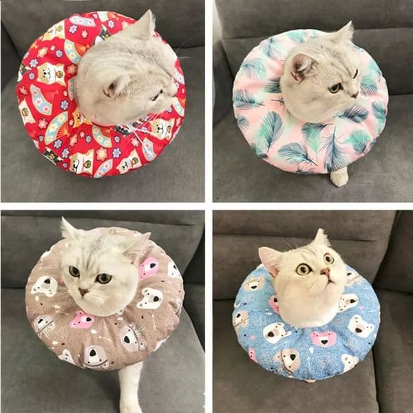 Elizabeth Ring Pet Protection Headcover Cat Bath Beauty Waterproof Anti Bite Anti Scratch Collar Inventory 240810