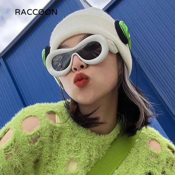 version sexy lips Y2K inflatable sunglasses for women retro unique candy colored sunglasses for men fashionable punk hip-hop cool tone 240808