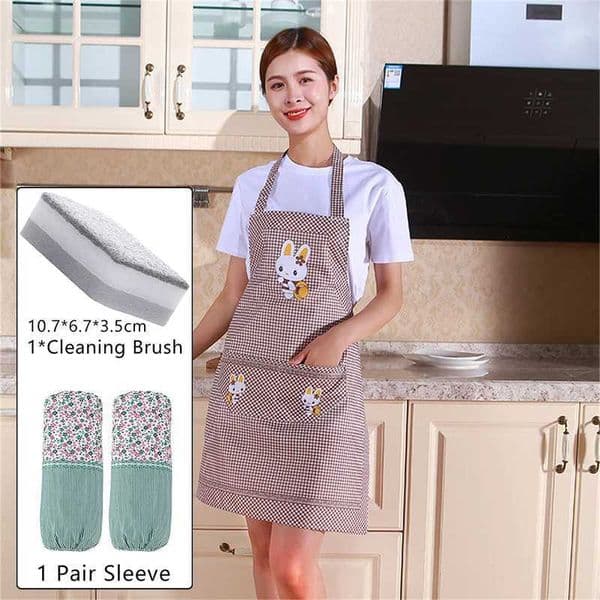 Fashion Kitchen Cooking Apron Waterproof For Women Men Chef Work Apron Barbecue Restaurant Beauty Manicure Studio ApronXJ240816