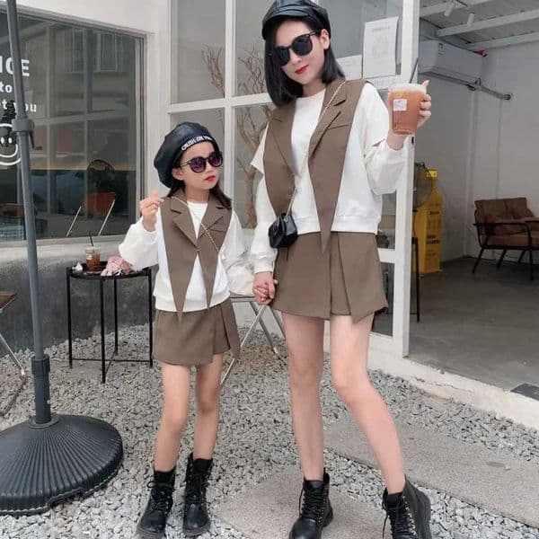 In 2023 like a mother daughter mother girl womens clothing business suits parents children autumn clothing sets W240816