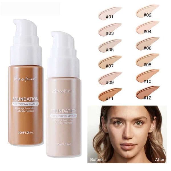 Liquid Foundation Effective Concealer Waterproof Sweat-resistant Makeup Professional Cosmetics Y240816