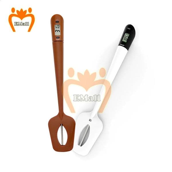 2-in-1 baking thermometer chocolate scraper electronic digital thermometer kitchen food milk coffee candy thermometer 240816