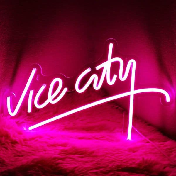 Vice City neon wall mounted USB LED neon wall mounted game room decoration personalized gift for boys B240817