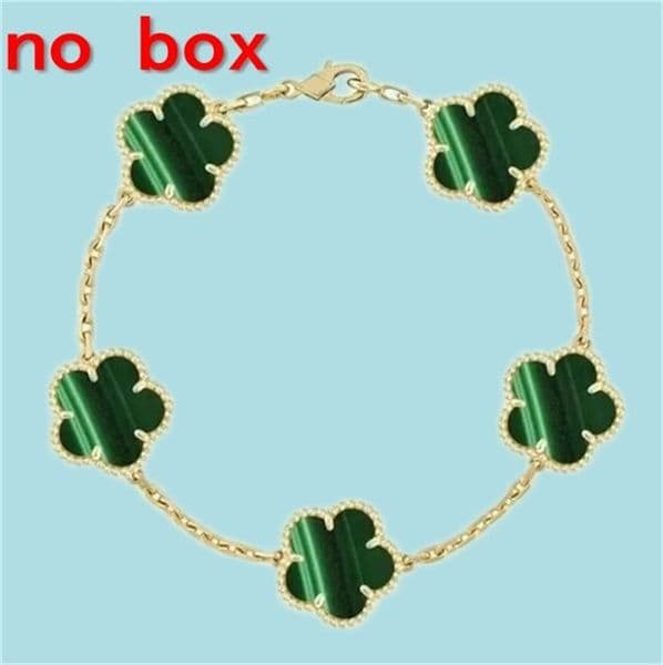 Designer Bracelet Women 4/Four Leaf Clover Bracelet Designer Plated Gold Bracelet Red Green White Shell Agate Charm Luxury Bracelet Woman Designer Jewlery 7f7c