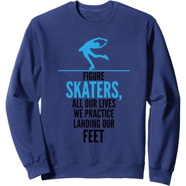 Long Sleeve Shirts For Men Sweatshirt Ice Skater Figure Landing On Feet Funny Skate Gift Sweatshirt Graphic Tee Streetwear Casual Tops Clothes sweatshirts