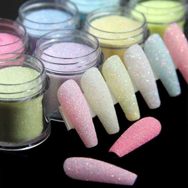 3.5g iris candy nail glitter colored candy coating powder pigment used for ergonomic candy effect shiny dust nail art decoration W240815