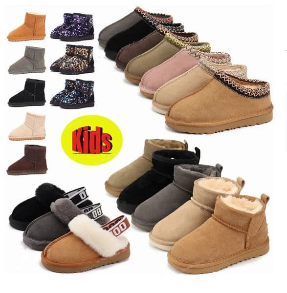Australia boots designer kids tasman slippers snow kids boots mini women winter kids platform boot fur slipper toddler boots sheepskin classic baby boot
