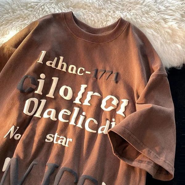 Womens printed 100 cotton oversized Tshirt Tees harajuku fashion plus large anime mens clothing street funny w240816